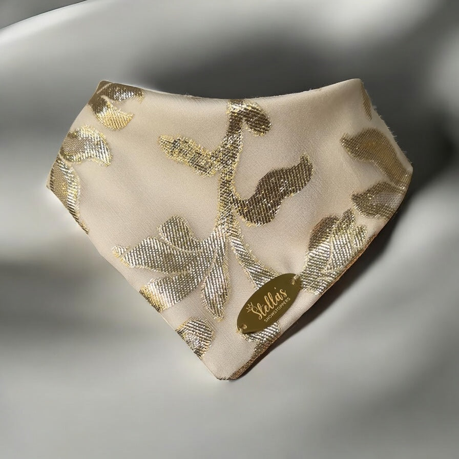 Elegant Gold Leaf Bandana
