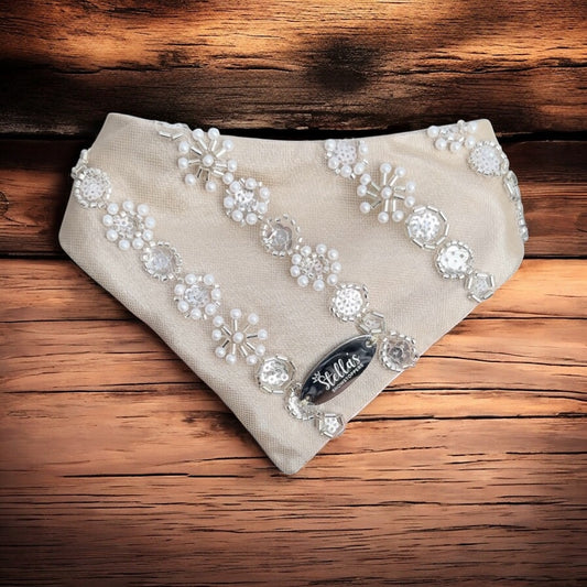 Luxe Pearl & Crystal Bandana
